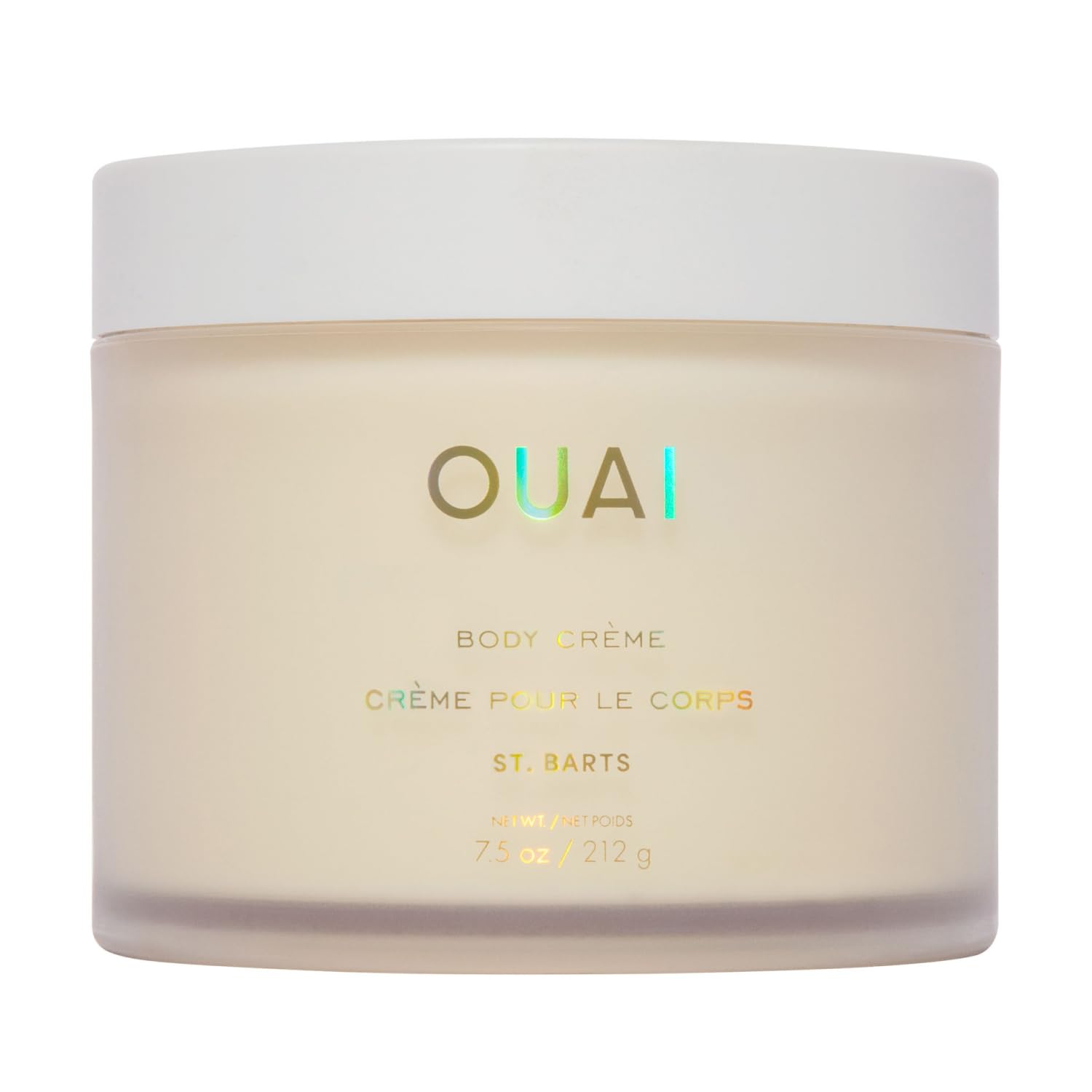 OUAI Body Cream - Hydrating Whipped Body Cream - St. Barts (7.5 oz) | With Cupuaçu Butter, Coconut Oil & Squalane - Softens Skin and Delivers Healthy-Looking Glow - Sulfate Free Skin Care